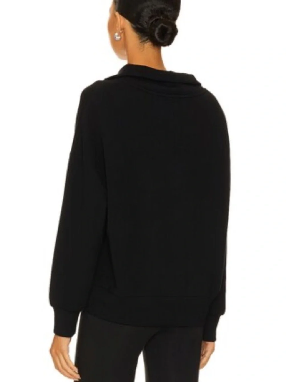 🌻Varley Black Hawley Half-Zip Sweatshirt Women's Size Medium - Picture 6 of 9